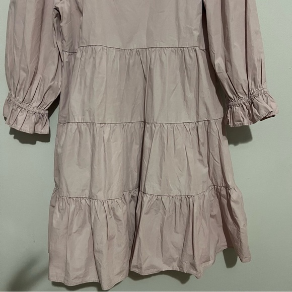NWT MADEWELL poplin Lizzie babydoll pink dress size 10 - Picture 7 of 9